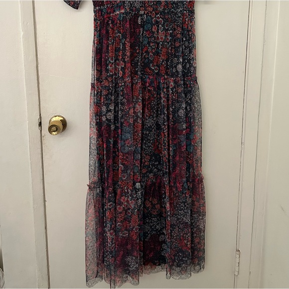Maeve Ruched Floral Maxi Dress - Picture 3 of 6